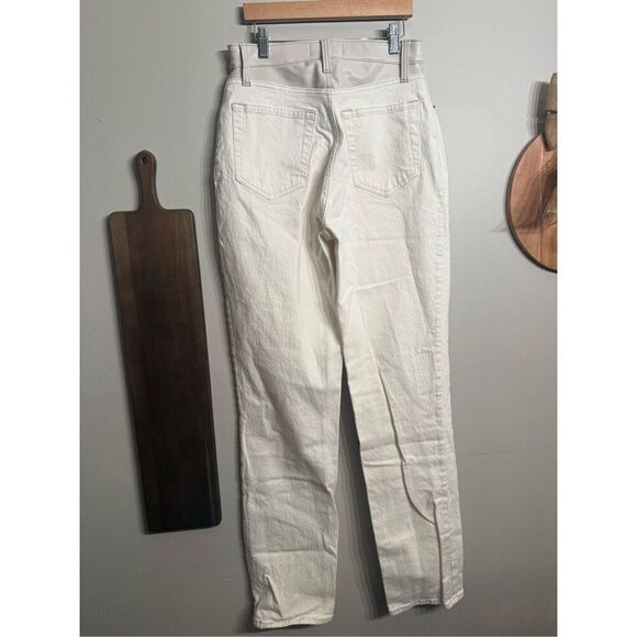 Abercrombie & Fitch white ultra High Rise The 90s straight Jeans Size 4 Extra Lo - Picture 2 of 6
